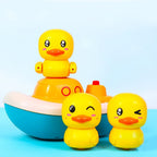 New Bath Toys Baby Water Game Pirate Ship Duck Model Faucet Shower Electric Spray For Kids Swimming Bathroom