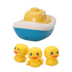 New Bath Toys Baby Water Game Pirate Ship Duck Model Faucet Shower Electric Spray For Kids Swimming Bathroom