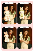 Countryside Style Fluffy Plush Rabbit Toys Lovely Cute Home Bedroom Decor Holiday Gifts