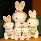 Countryside Style Fluffy Plush Rabbit Toys Lovely Cute Home Bedroom Decor Holiday Gifts