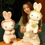 Countryside Style Fluffy Plush Rabbit Toys Lovely Cute Home Bedroom Decor Holiday Gifts