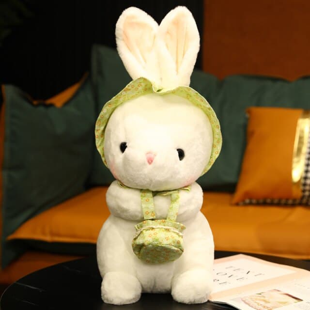 Countryside Style Fluffy Plush Rabbit Toys Lovely Cute Home Bedroom Decor Holiday Gifts