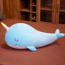 Cute Whale Soft Home Decor Giant Cartoon Plush Toy Narwhale Dolls For Baby