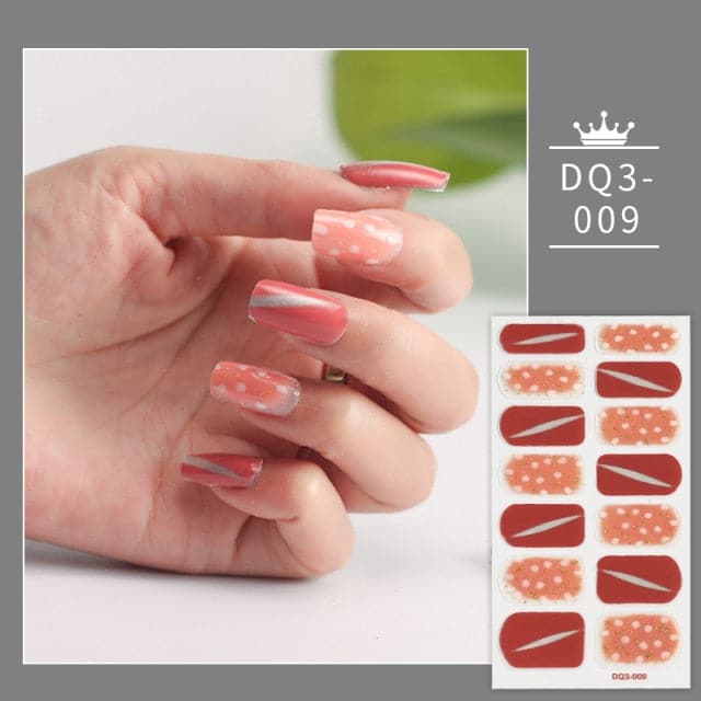 Solid Colors And Creative Nail Art Nail Wraps DIY Nail Stickers Designer Designer Nail Foil Sticker For Nails Nail Art Stickers