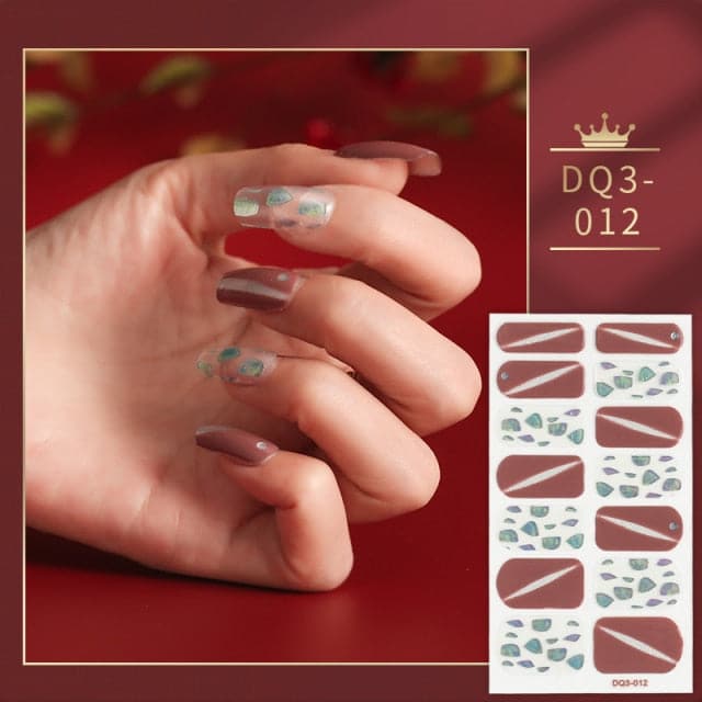 Solid Colors And Creative Nail Art Nail Wraps DIY Nail Stickers Designer Designer Nail Foil Sticker For Nails Nail Art Stickers