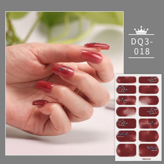 Solid Colors And Creative Nail Art Nail Wraps DIY Nail Stickers Designer Designer Nail Foil Sticker For Nails Nail Art Stickers