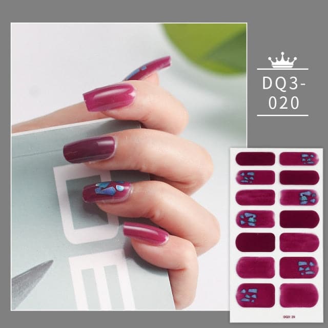 Solid Colors And Creative Nail Art Nail Wraps DIY Nail Stickers Designer Designer Nail Foil Sticker For Nails Nail Art Stickers