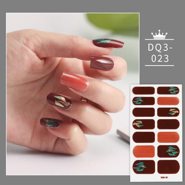 Solid Colors And Creative Nail Art Nail Wraps DIY Nail Stickers Designer Designer Nail Foil Sticker For Nails Nail Art Stickers