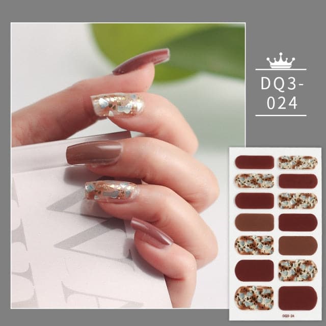 Solid Colors And Creative Nail Art Nail Wraps DIY Nail Stickers Designer Designer Nail Foil Sticker For Nails Nail Art Stickers