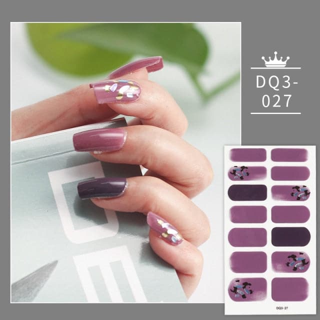 Solid Colors And Creative Nail Art Nail Wraps DIY Nail Stickers Designer Designer Nail Foil Sticker For Nails Nail Art Stickers