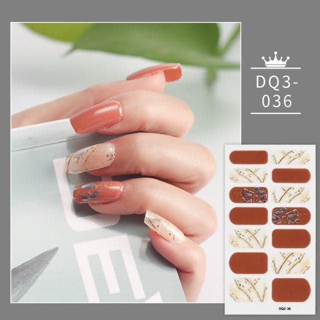 Solid Colors And Creative Nail Art Nail Wraps DIY Nail Stickers Designer Designer Nail Foil Sticker For Nails Nail Art Stickers