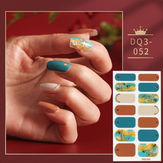 Solid Colors And Creative Nail Art Nail Wraps DIY Nail Stickers Designer Designer Nail Foil Sticker For Nails Nail Art Stickers