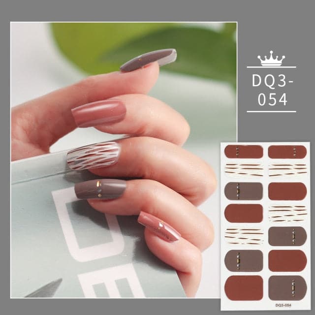 Solid Colors And Creative Nail Art Nail Wraps DIY Nail Stickers Designer Designer Nail Foil Sticker For Nails Nail Art Stickers