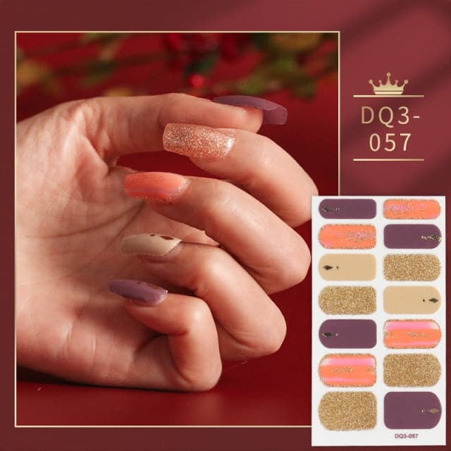 Solid Colors And Creative Nail Art Nail Wraps DIY Nail Stickers Designer Designer Nail Foil Sticker For Nails Nail Art Stickers