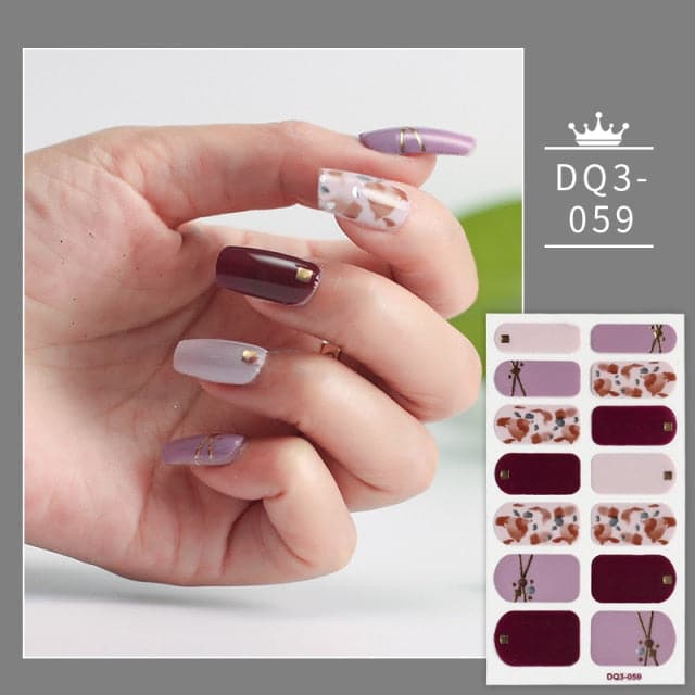 Solid Colors And Creative Nail Art Nail Wraps DIY Nail Stickers Designer Designer Nail Foil Sticker For Nails Nail Art Stickers