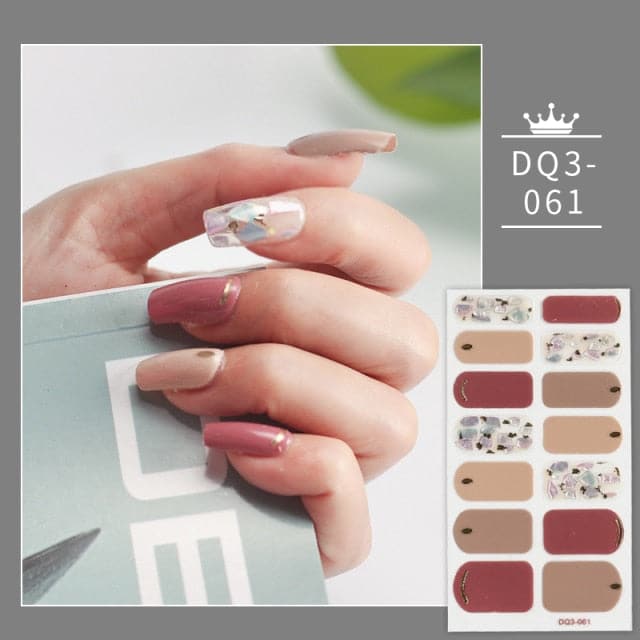 Solid Colors And Creative Nail Art Nail Wraps DIY Nail Stickers Designer Designer Nail Foil Sticker For Nails Nail Art Stickers