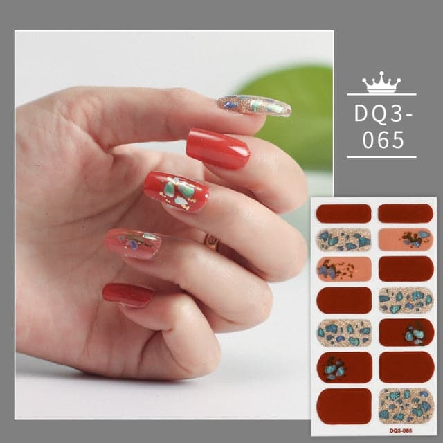 Solid Colors And Creative Nail Art Nail Wraps DIY Nail Stickers Designer Designer Nail Foil Sticker For Nails Nail Art Stickers