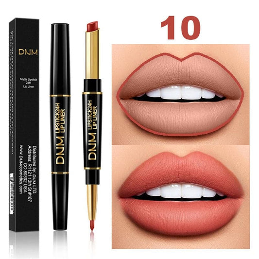 Waterproof Matte Lipstick Pencil Lip Liner Makeup Contour Tint Red Lasting Moisturizing Makeup Contour Cosmetics