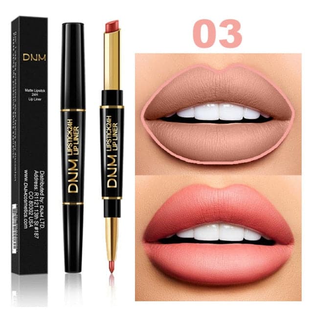 Waterproof Matte Lipstick Pencil Lip Liner Makeup Contour Tint Red Lasting Moisturizing Makeup Contour Cosmetics
