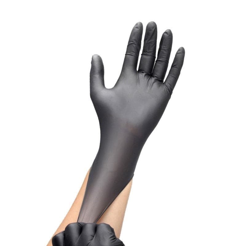 Black Gloves Disposable Latex Free Powder-Free Exam Glove Size Small Medium Large X-Large Nitrile Vinyl Synthetic Hand