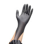 Black Gloves Disposable Latex Free Powder-Free Exam Glove Size Small Medium Large X-Large Nitrile Vinyl Synthetic Hand