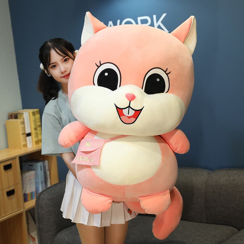li Squirrel Doll Plushies Stuffed Anime Toy Hamster Pillow Girl Creative Gift Stuffed Animals