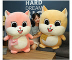 Cute Squirrel with Bag Doll Plushies Anime Toy For Sofa Home Decor Children Sleeping Hug