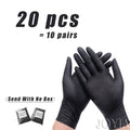 Black Gloves Disposable Latex Free Powder-Free Exam Glove Size Small Medium Large X-Large Nitrile Vinyl Synthetic Hand