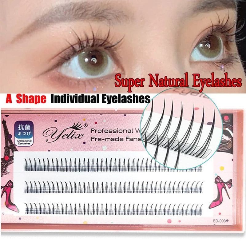 Premade Volume False Eyelashes Extension Natural Cluster Long Lasting Easy to apply DIY Eye Makeup Tools