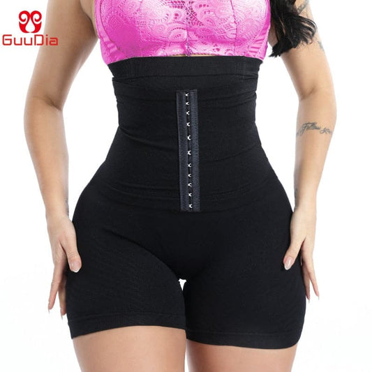 Women Waist Trainer Shapewear Tummy Control Body Shaper Shorts Hi-Waist Butt Lifter Thigh Slimmer Slimming Buckle Panties