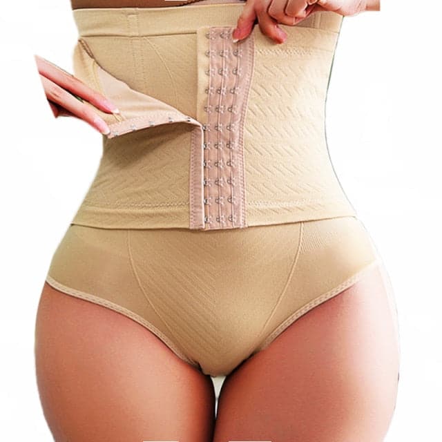 Women Waist Trainer Shapewear Tummy Control Body Shaper Shorts Hi-Waist Butt Lifter Thigh Slimmer Slimming Buckle Panties