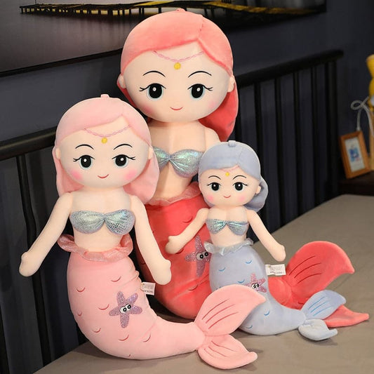 Mermaid Plush Toys Soft Baby Sleep Partner Beautiful Girls Dolls For Baby Sleeping Hug