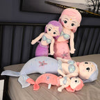 Mermaid Plush Toys Soft Baby Sleep Partner Beautiful Girls Dolls For Baby Sleeping Hug