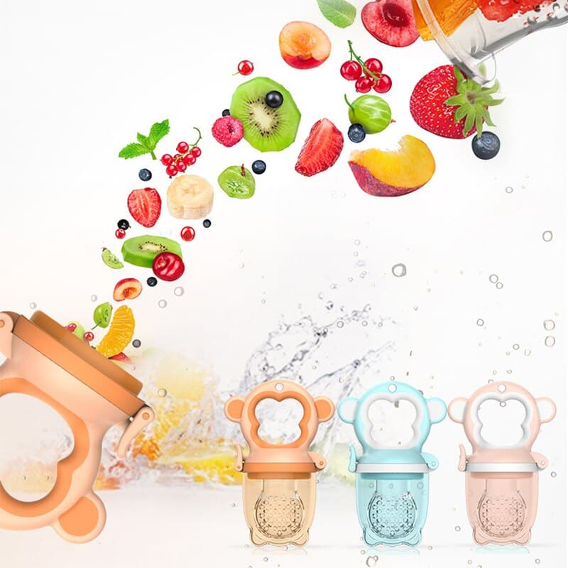 Baby Nipple Fresh Food Nibbler Baby Pacifiers Feeder Kids Fruit Feeding Nipple Safe Supplies Nipple Teat Pacifier Bottles