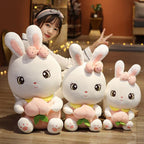 Lovely Peach Rabbit Plush Toy Sleeping Pillow Home Decor Hug Doll