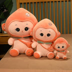 Cute Peach Monkey Plush Toys Lovely Animal Stuffed Dolls Home Decor Gift For Friends Girls