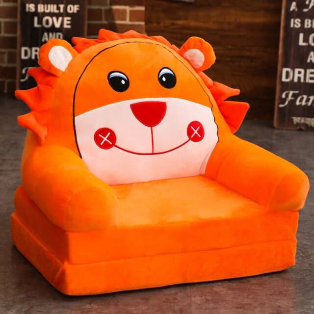 Children's Cute Cartoon Folding Mini Sofa Creative Animals Chairs Home Decor