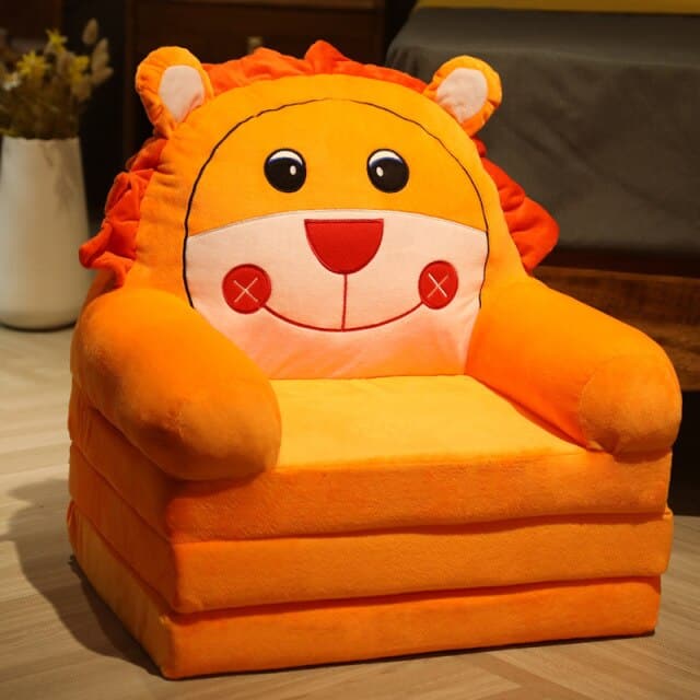 Children's Cute Cartoon Folding Mini Sofa Creative Animals Chairs Home Decor