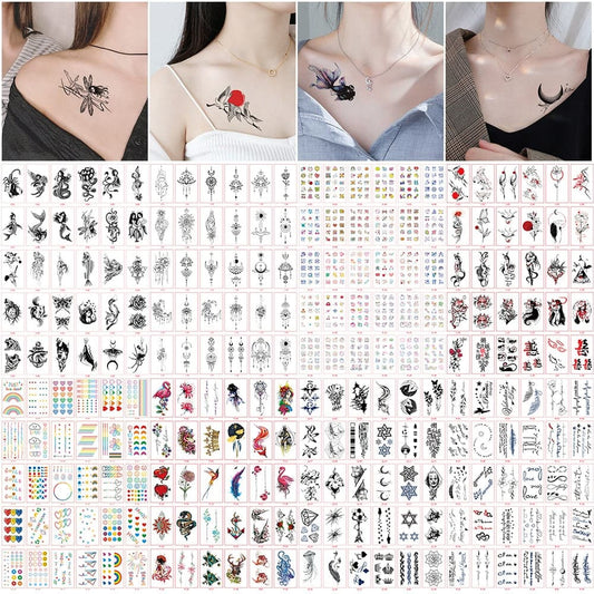 30pcs/set Tattoo For Woman Hands Arm Body Waterproof Temporary Tattoos