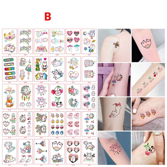 30pcs/set Tattoo For Woman Hands Arm Body Waterproof Temporary Tattoos