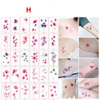 30pcs/set Tattoo For Woman Hands Arm Body Waterproof Temporary Tattoos