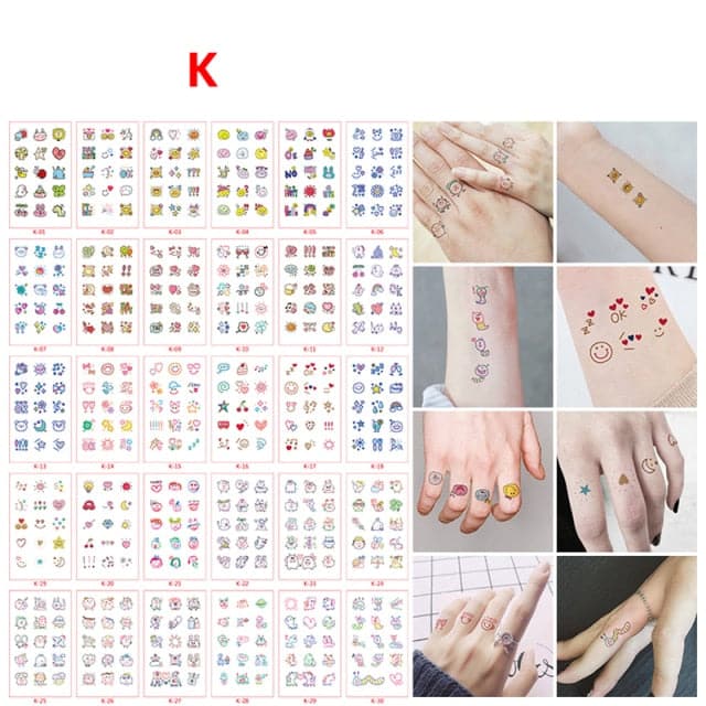 30pcs/set Tattoo For Woman Hands Arm Body Waterproof Temporary Tattoos