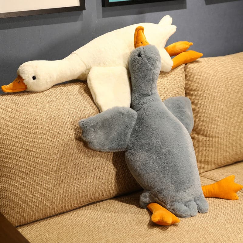 Giant Duck Plush Toys Floor Mat Kids Gift Cute Animal Stuffed Swan Goose Soft Dolls
