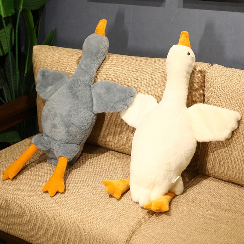 Giant Duck Plush Toys Floor Mat Kids Gift Cute Animal Stuffed Swan Goose Soft Dolls