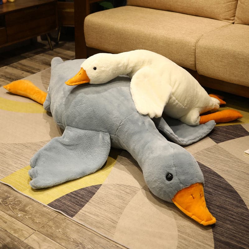 Giant Duck Plush Toys Fluffy Sleep Pillow Goose Doll for Rest and Reading Home Decor HolidaY Gifts