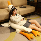 Giant Duck Plush Toys Floor Mat Kids Gift Cute Animal Stuffed Swan Goose Soft Dolls