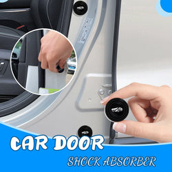 Car Logo Door Shock Stickers Silent Gasket With Trunk Sound Insulation Pad Shockproof Thickening Cushion Shock Absorbing Gasket