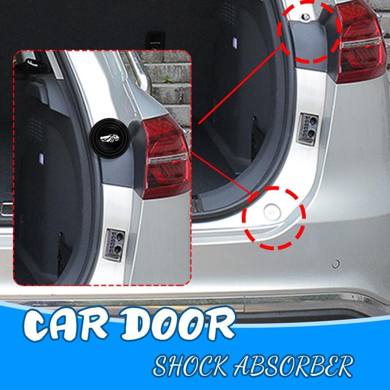 Car Logo Door Shock Stickers Silent Gasket With Trunk Sound Insulation Pad Shockproof Thickening Cushion Shock Absorbing Gasket