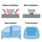 Car Logo Door Shock Stickers Silent Gasket With Trunk Sound Insulation Pad Shockproof Thickening Cushion Shock Absorbing Gasket