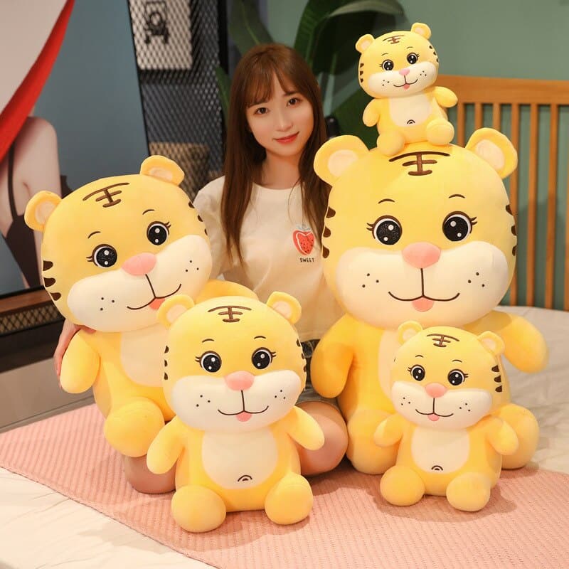 Cute Little Tiger Doll Plush Toy Child Doll Boy and Girl Mascot Birthday Gift